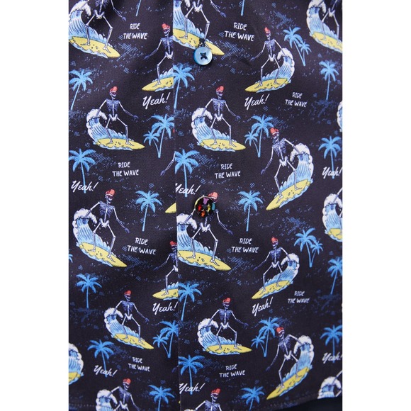 Luchiano Visconti SS23 Surfing Skeletons Shirt (medium) - Picture 5 of 5